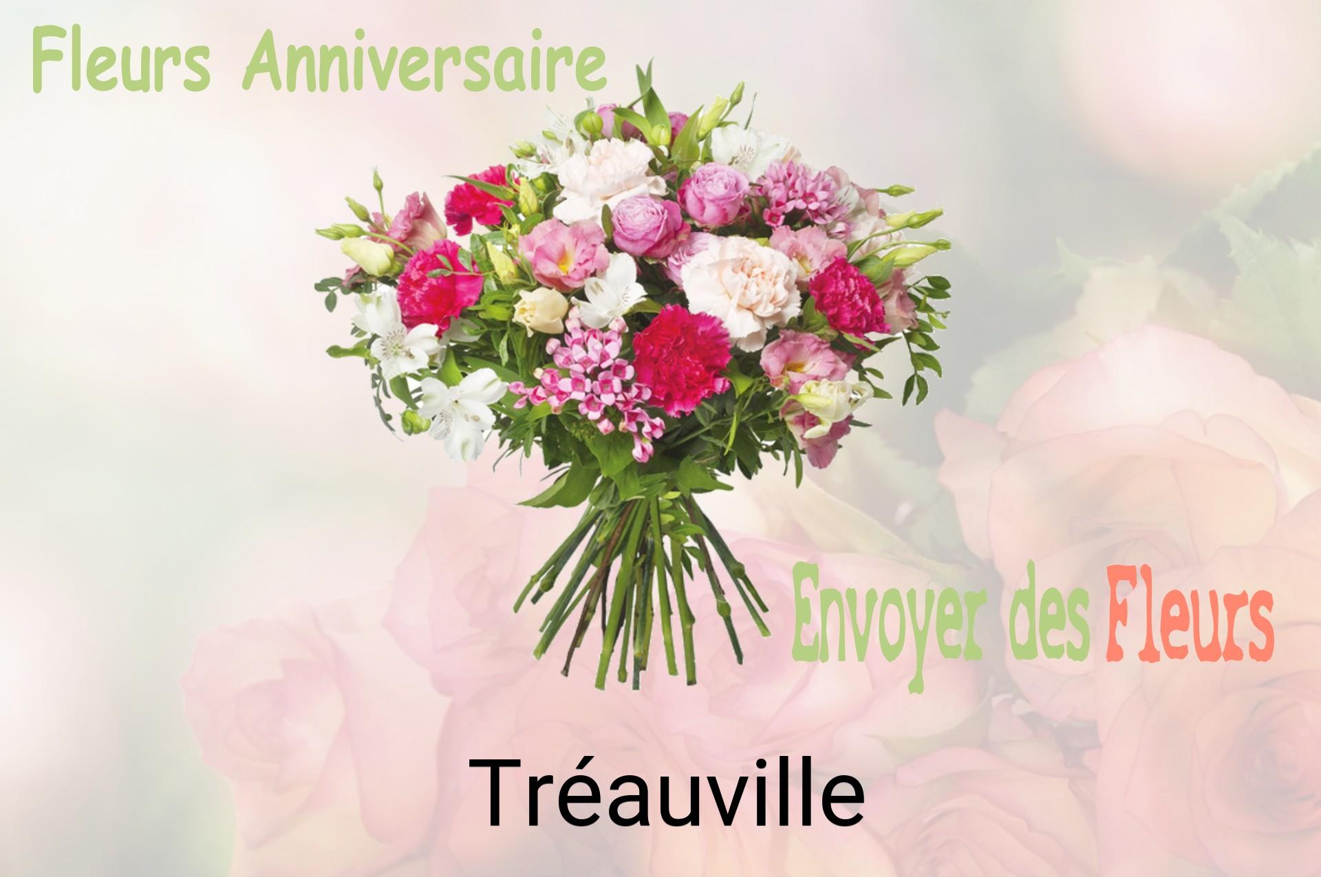 Bouquet de fleurs d’anniversaire livré à Tréauville